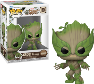 Funko POP Groot as Wolverine #1396- Marvel We Are Groot (Celebrating Marvel 85 Years)