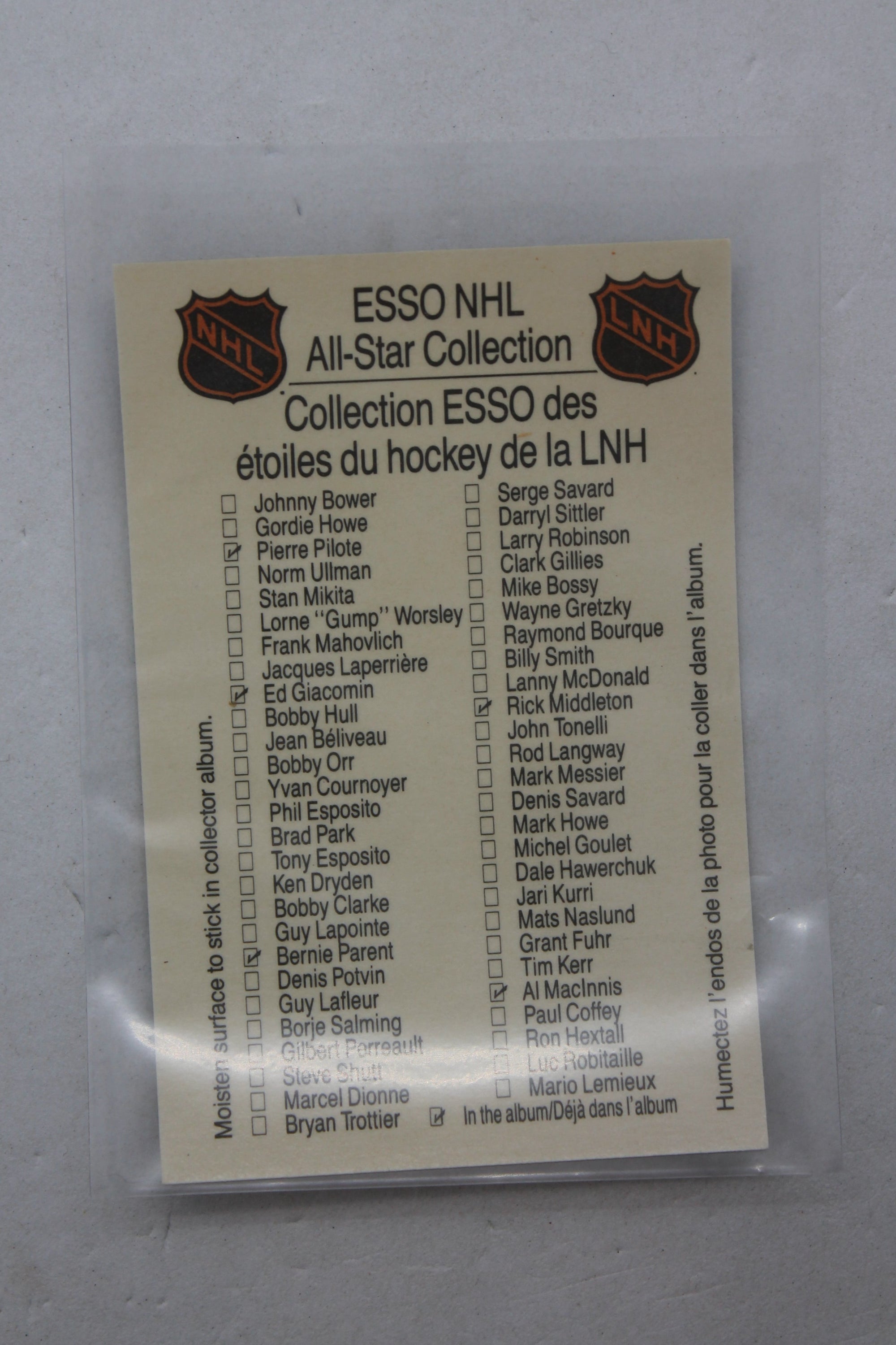 Bobby Orr 1988-89 ESSO NHL All-Star Collection - [Base] #_BOOR