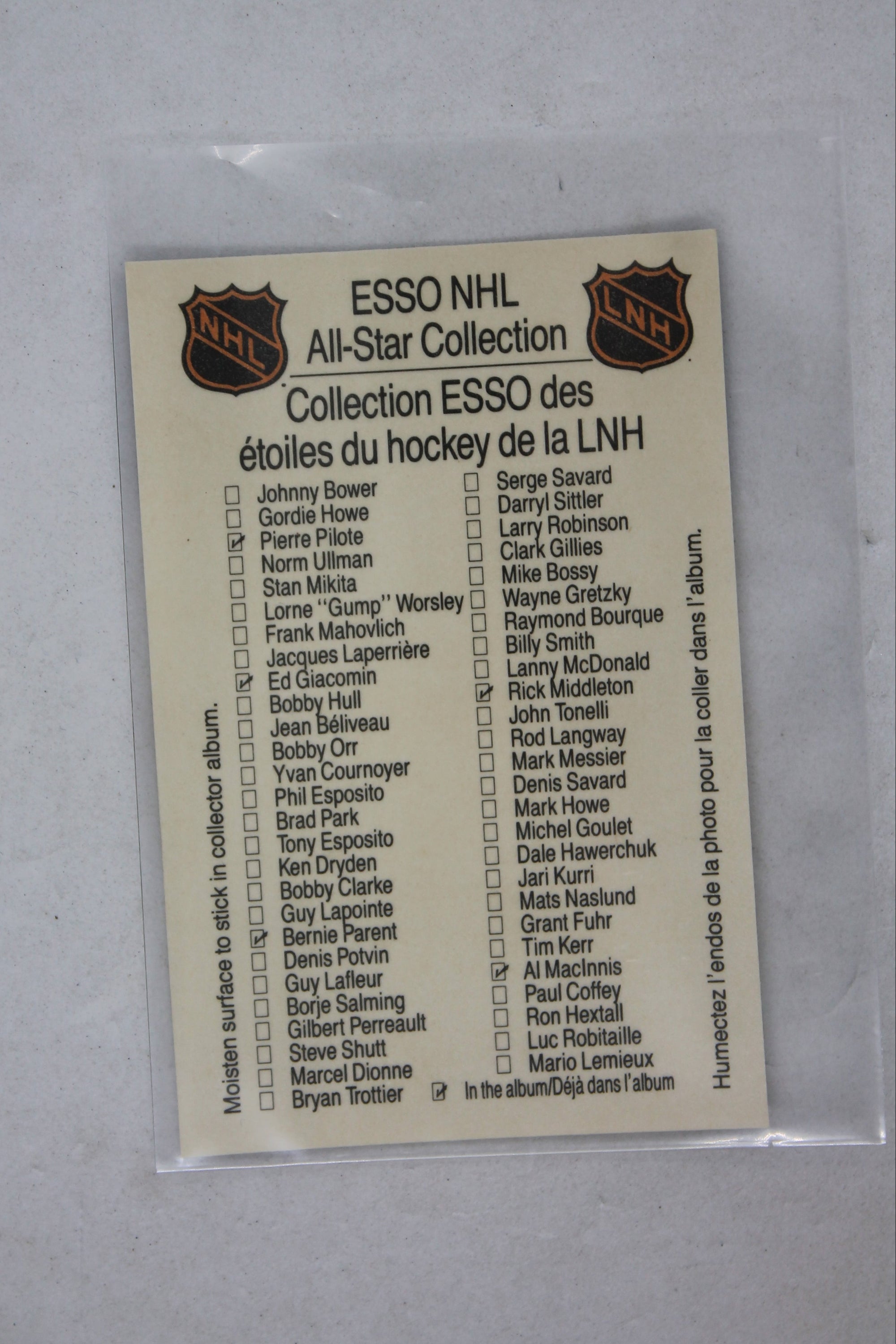 Wayne Gretzky 1988-89 ESSO NHL All-Star Collection