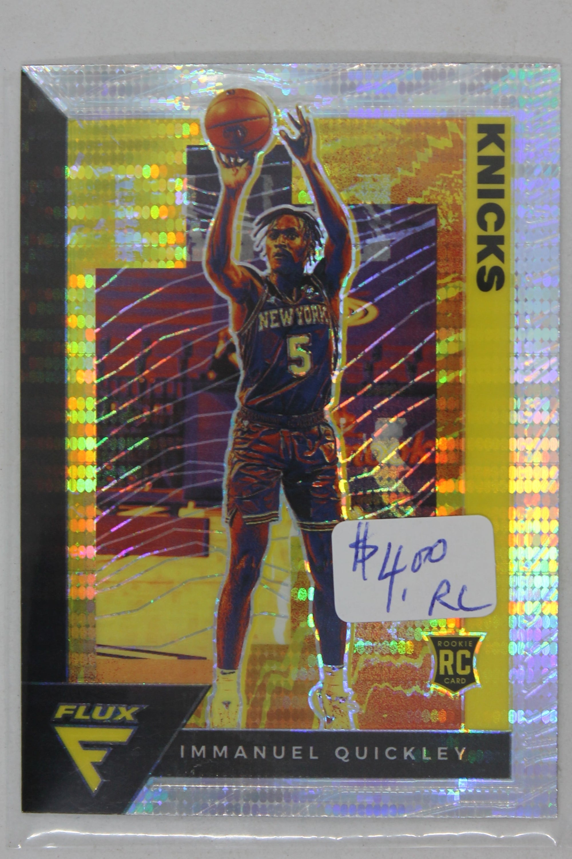 Immanuel Quickley 2020-21 Panini Flux Rookie Card