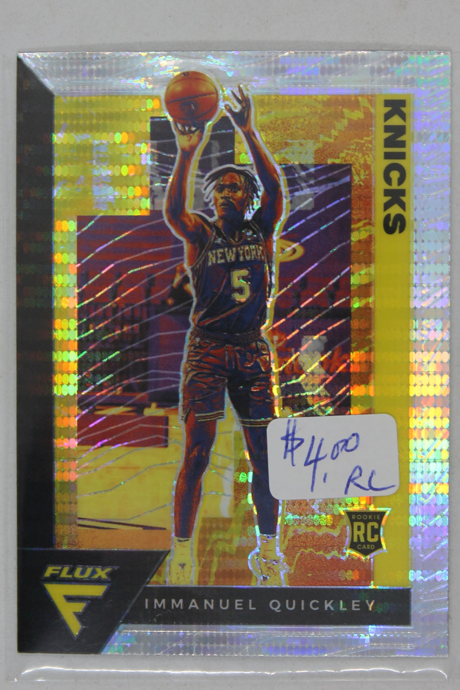 Immanuel Quickley 2020-21 Panini Flux Rookie Card