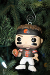 XMAS Funko POP NFL Baker Mayfield #110 (Home Jersey)- Cleveland Browns Ornament - Damaged Box