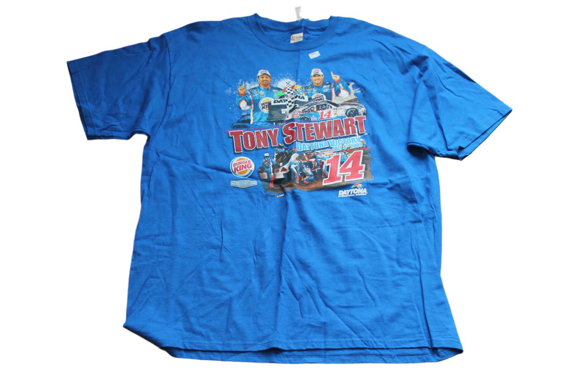NASCAR Tony Stewart Burger King #14 Tee - Daytona Victory July 4th 2009