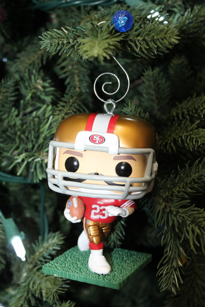 XMAS Funko POP NFL Christian McCaffrey #250 -San Francisco 49ers Ornament - Damaged Box