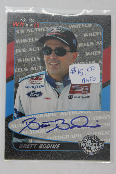 Brett Bodine 2000 Wheels High Gear - Authentic Autographs #_BRBO