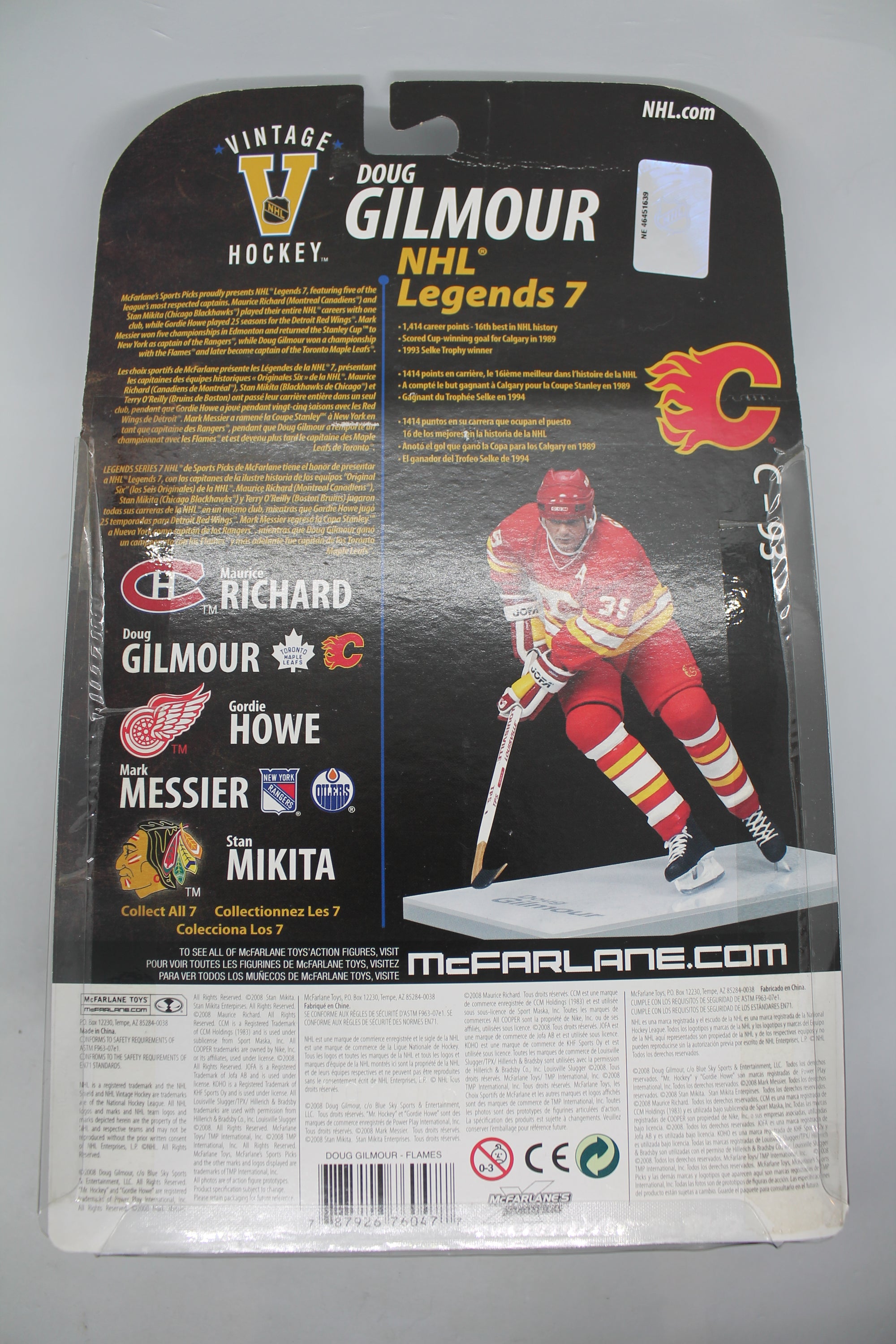 DOUG GILMOUR MCFARLANE - NHL LEGENDS 7 CALGARY FLAMES ACTION FIGURE