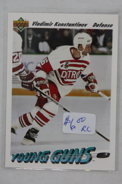 Vladimir Konstantinov 1991-92 Upper Deck Young Guns Rookie Card