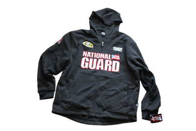 NASCAR Dale Earnhardt Jr. #88 Mens Chase Authentics Zip Up Hoodie - National Guard