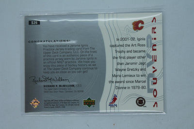 Jarome Iginla 2003-04 Upper Deck MVP - Souvenirs Jersey Card