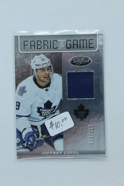 Joffrey Lupul 2012-13 Panini Certified - Fabric of the Game Jersey Card  #274/299