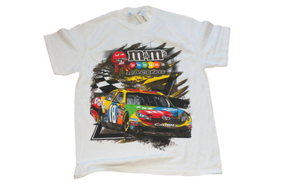 NASCAR Kyle Busch #18 M&M's Racing Tee - Joe Gibbs Racing - White