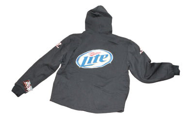 NASCAR Rusty Wallace #2 Mens Chase Authentics Zip Up Hoodie - Miller Lite