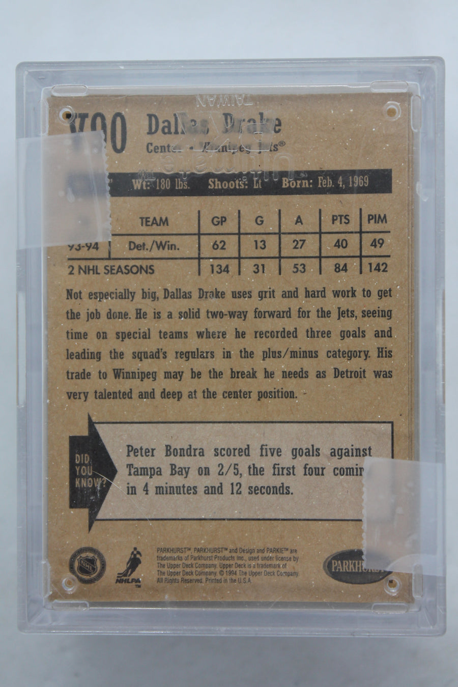 1994-95 UD Parkhurst Vintage Complete Set (90)