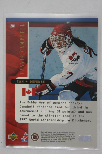 Cassie Campbell 1997-98 Upper Deck Collector's Choice - National Heroes - PRC