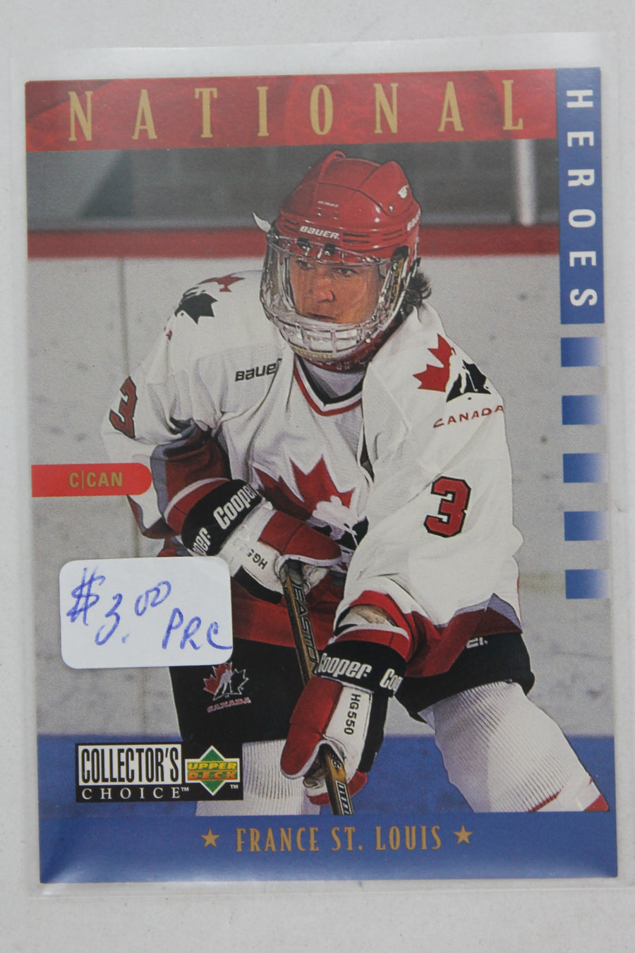 France St-Louis 1997-98 Upper Deck Collector's Choice - [Base] #284 National Heroes - PRC