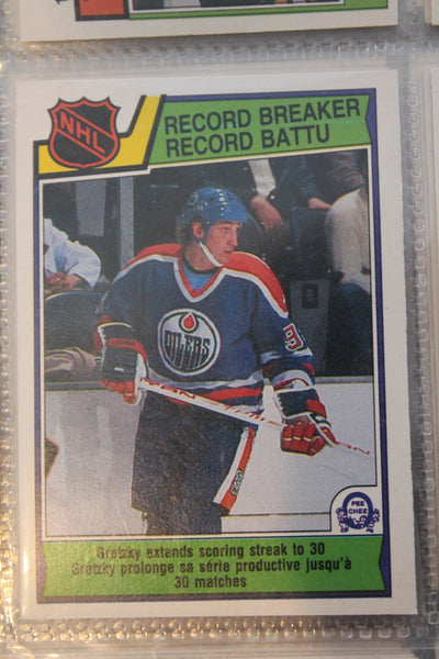 1983-84 O-PEE-CHEE Hockey Complete Set 396/396 - 9 Gretzky Cards