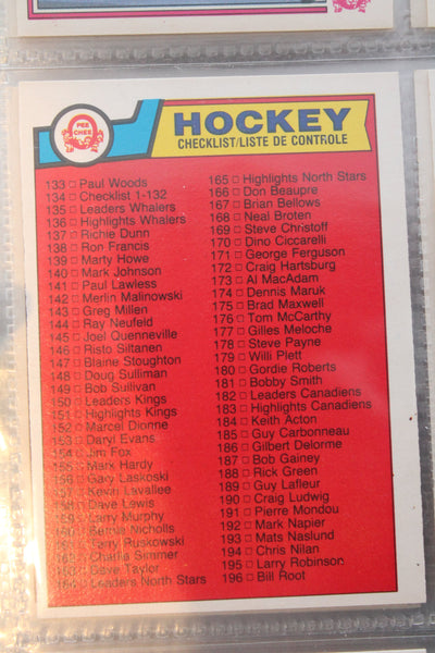 1983-84 O-PEE-CHEE Hockey Complete Set 396/396 - 9 Gretzky Cards