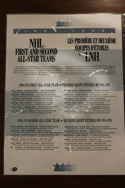 1996-1997 Kraft NHL Hockey Complete Factory Set in Binder