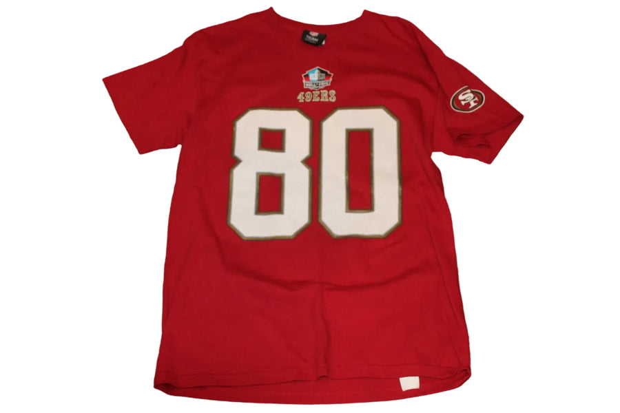 NFL San Francisco 49ers Men's Jerry Rice #80 NFL Team Apparel T-Shirt - Medium