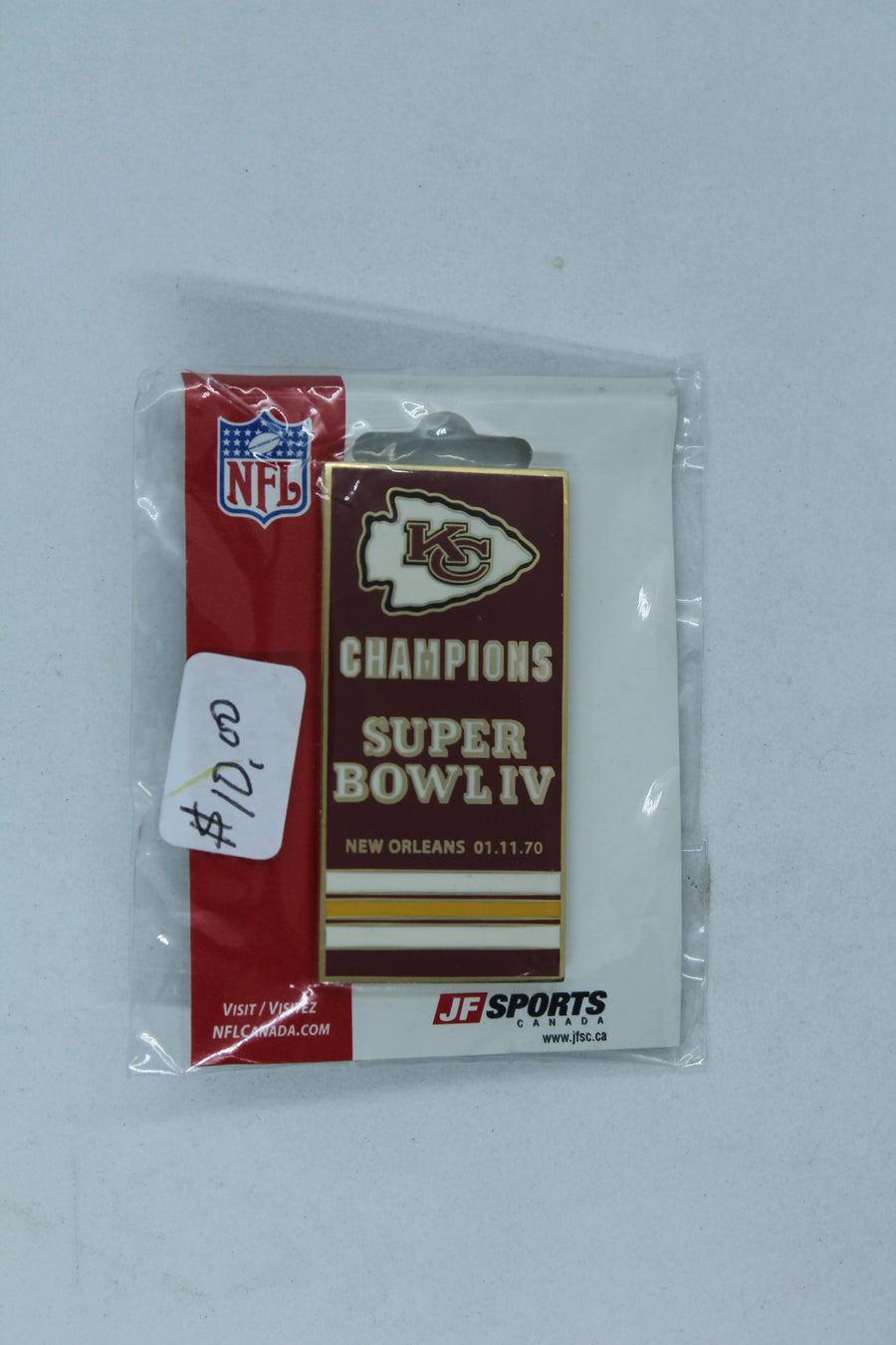 NFL Kansas City Chiefs Super Bowl IV Champions Pin - New Orleans 1970