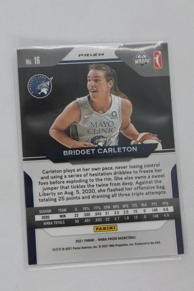 Bridget Carleton 2021 Panini Prizm WNBA - Silver Prizm Rookie Card