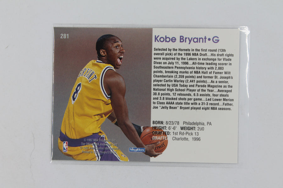 Kobe Bryant NBA Hoops Rookie Card