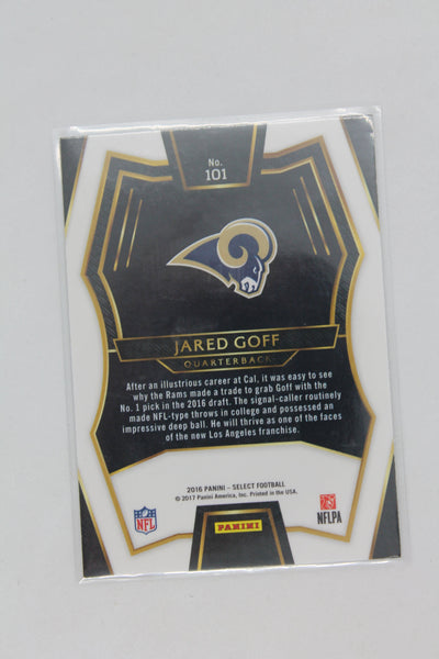 Jared Goff 2016 Panini Select Premier Level Rookie Card