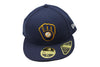 MLB Milwaukee Brewers New Era 59Fifty "Low Profile" Navy/White/Yellow 7 1/4 Fitted Hat