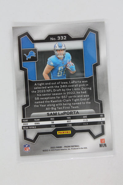 Sam LaPorta 2023 Panini Prizm Rookies - Rookie Card