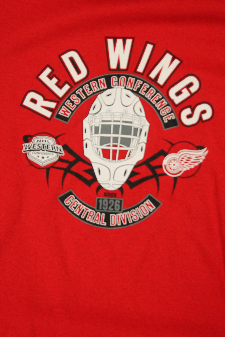 NHL Detroit Red Wings Youth Mask Tee - Youth Medium