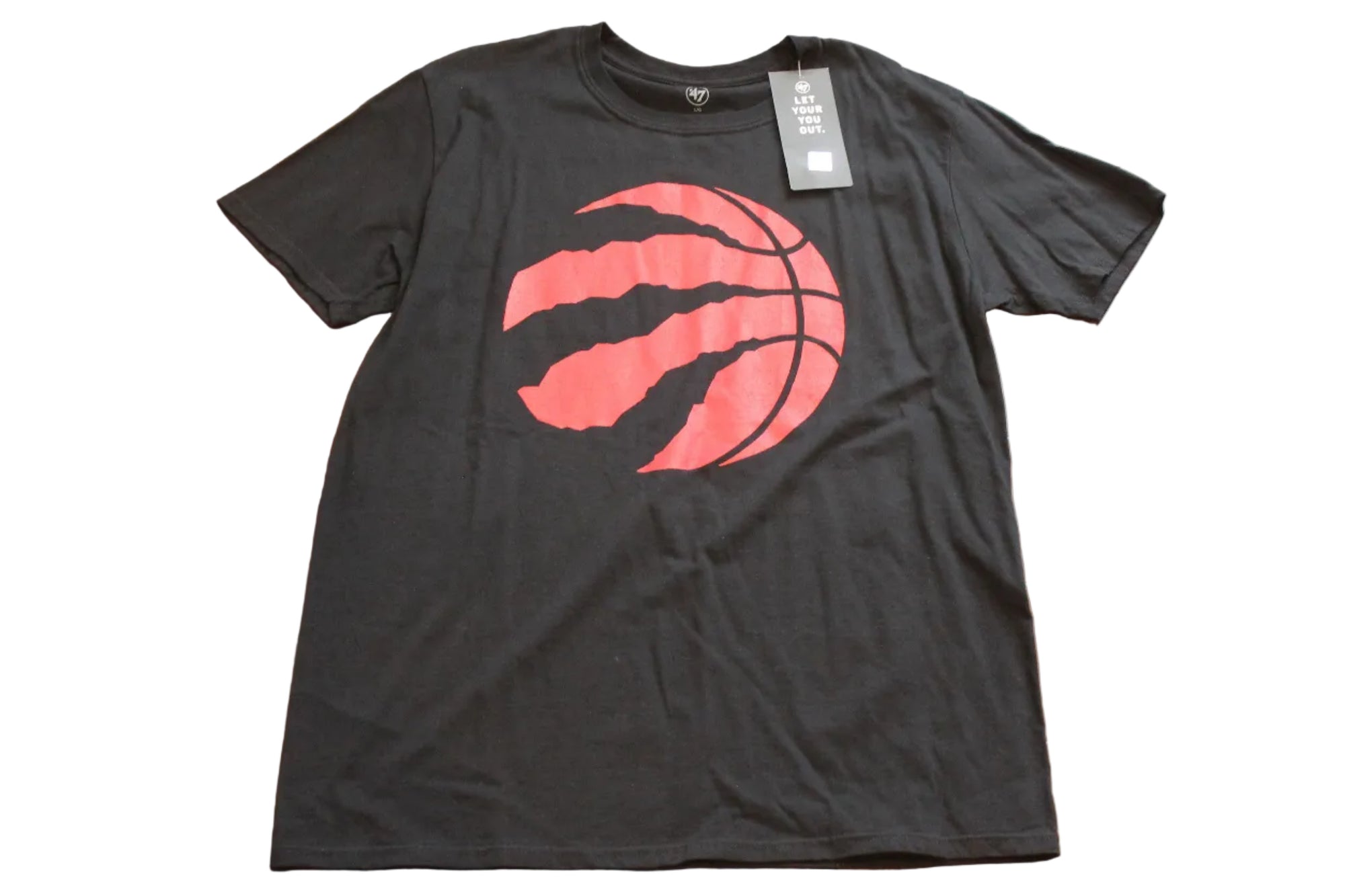 NBA Toronto Raptors Men's 47 Brand Big Tee - Black