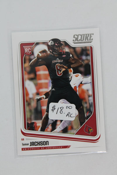 Lamar Jackson 2018 Score Rookie Card