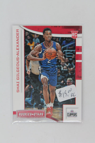 Shai Gilgeous Alexander 2018 Panini Chronicles Rookies and Stars Rookie Card