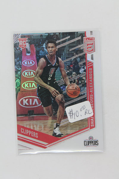 Shai Gilgeous Alexander 2018 Panini Chronicles Elite Rookie Card