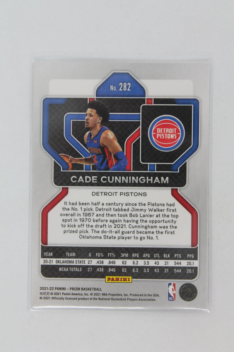 Cade Cunningham 2021-22 Panini Prizm Rookie Card