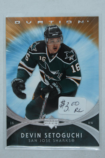 Devin Setoguchi 2007-08 Upper Deck Ovation Rookie Card