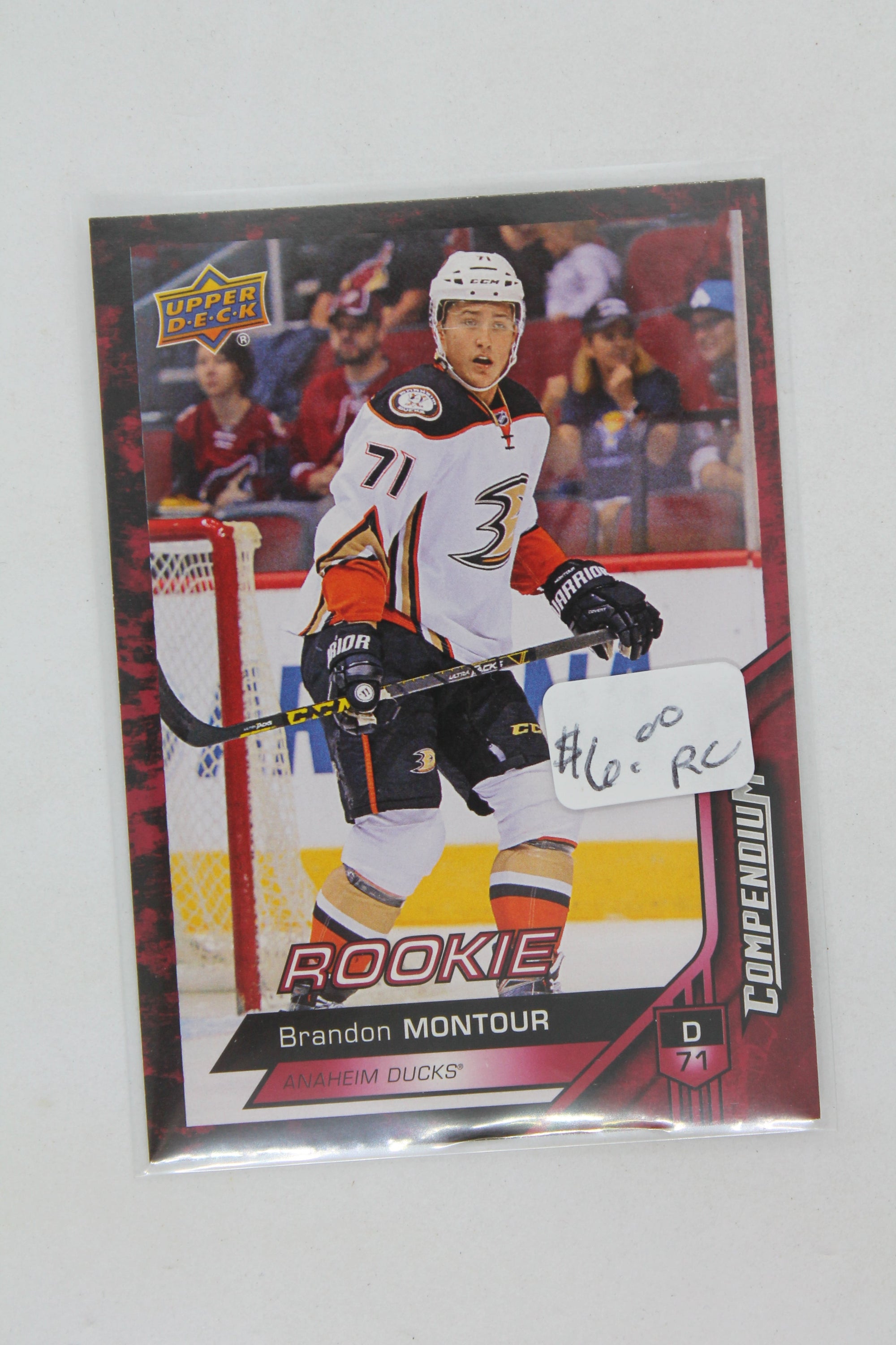 Brandon Montour 2016-17 Upper Deck Compendium Red Rookie Card