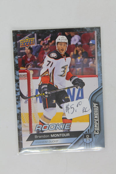 Brandon Montour 2016-17 Upper Deck Compendium Blue Rookie Card