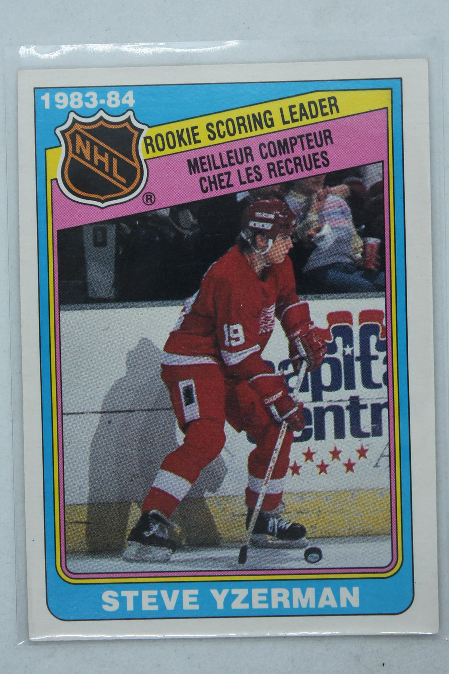 Steve Yzerman HOF 1984-85 O-Pee-Chee - League Leaders Rookie Year Card