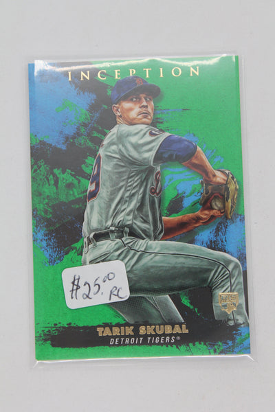 Tarik Skubal 2021 Topps Inception Green Rookie Card