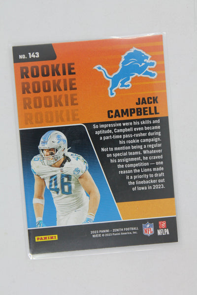 Jack Campbell 2023 Panini Zenith - Rookie Card