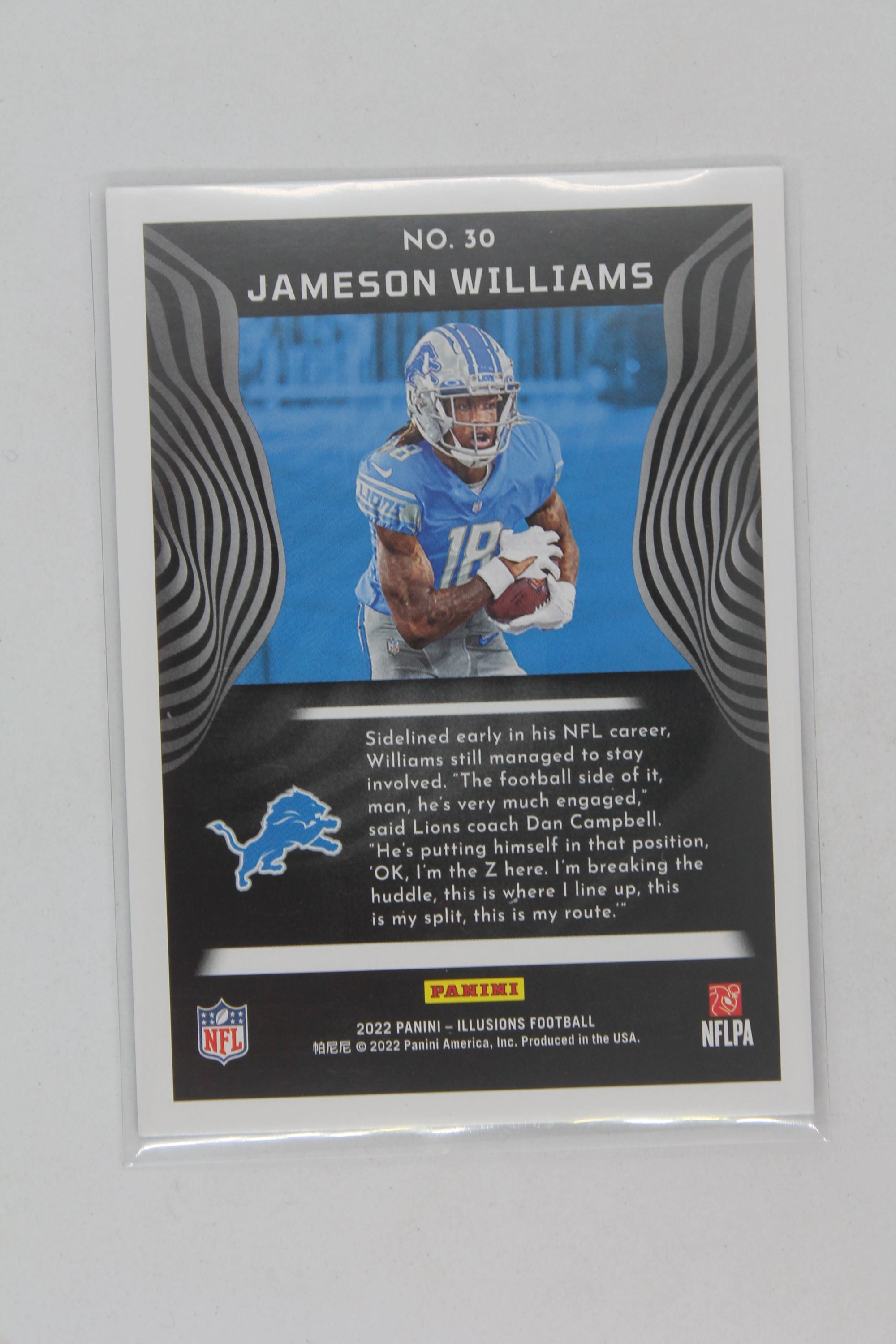 Jameson Williams 2022 Panini Illusions Rookie Card