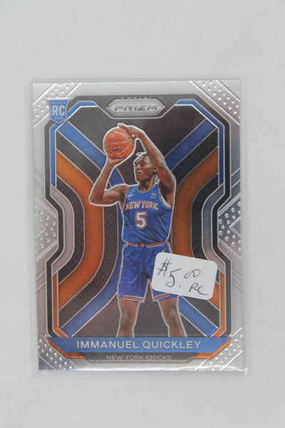 Immanuel Quickley 2020-21 Panini Prizm Rookie Card