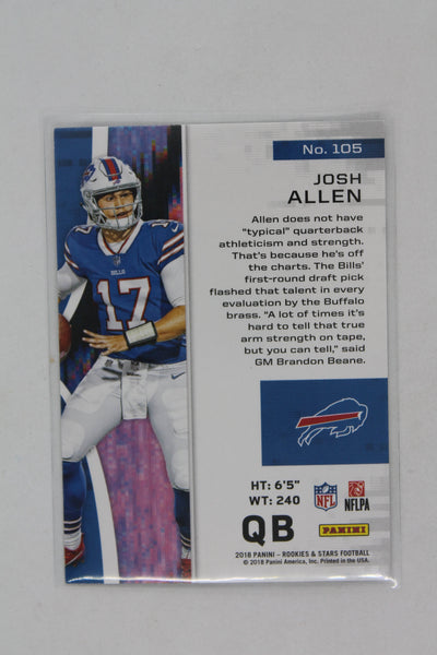 Josh Allen 2018 Panini Rookies & Stars - Rookies - Rookie Card