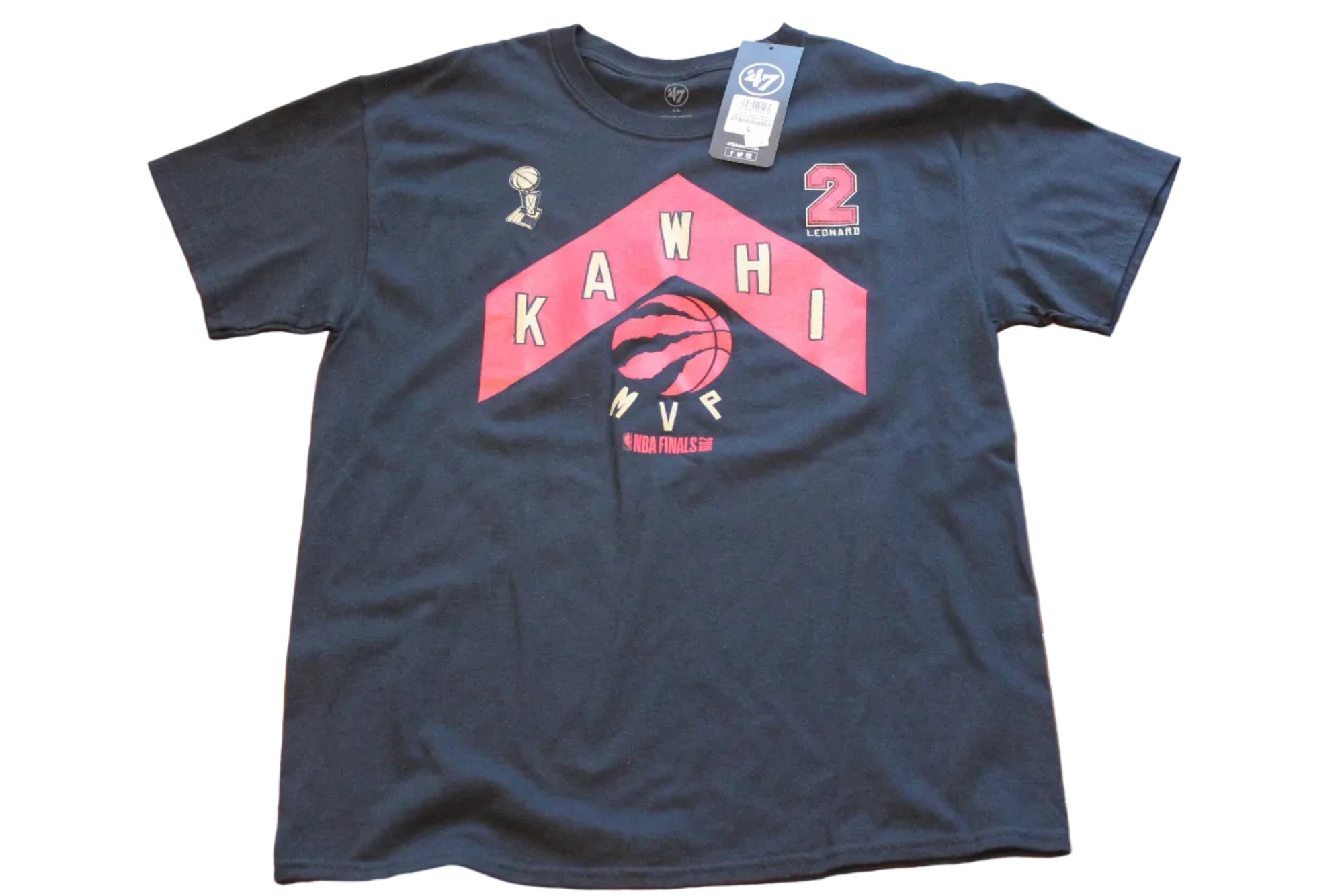 NBA Toronto Raptors Men's 47 Brand Kawhi Leonard #2 Finals MVP Tee
