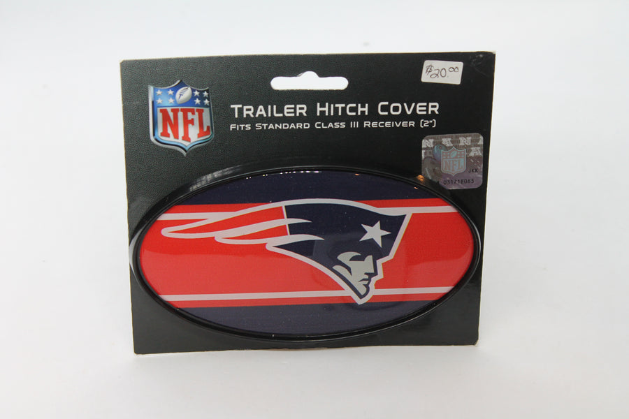 NFL New England Patriots Plastic Trailer Hitch Cover