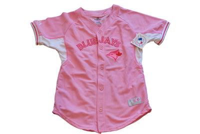 MLB Toronto Blue Jays Youth Girls Majestic Jersey - Pink