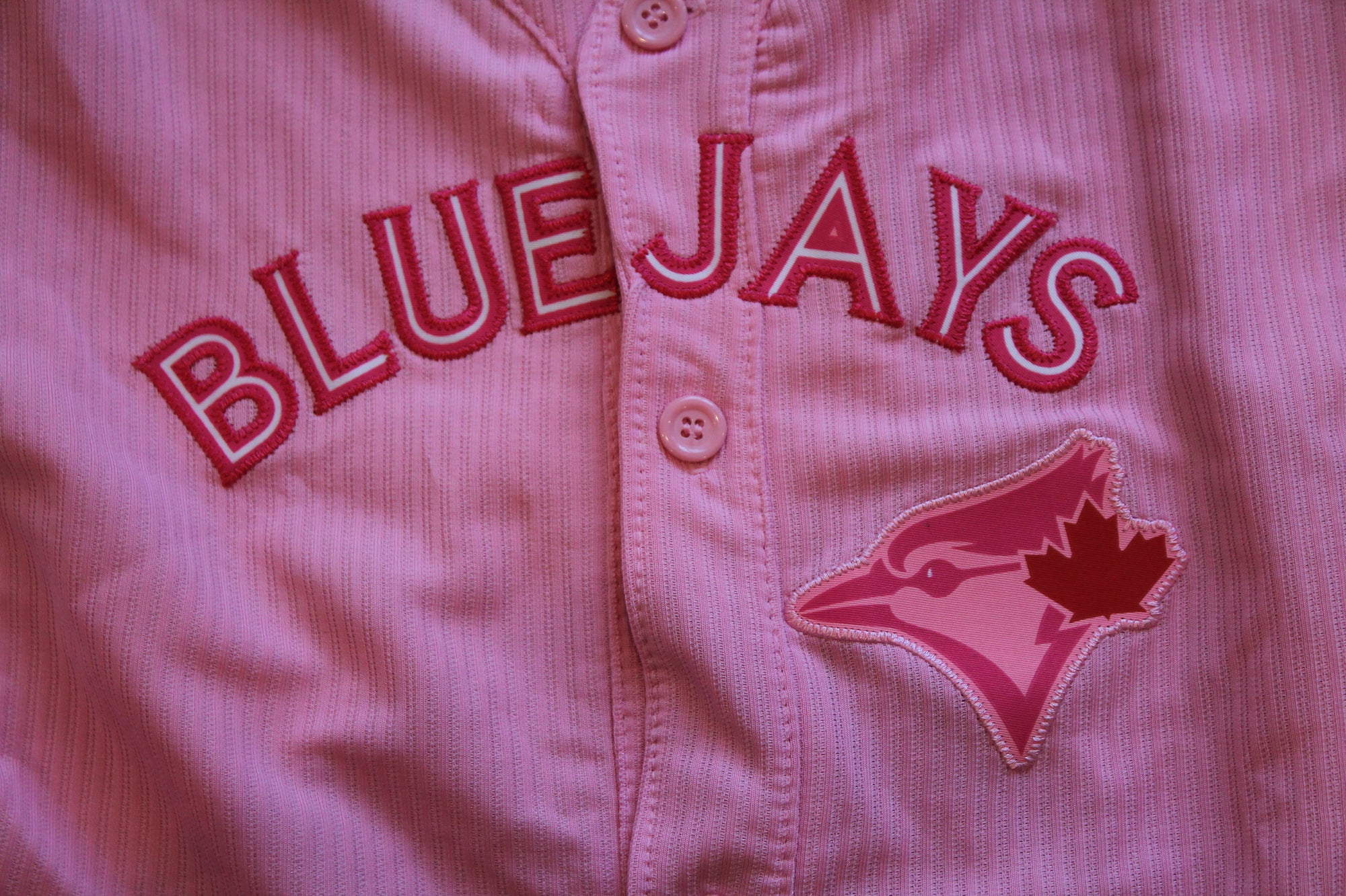MLB Toronto Blue Jays Youth Girls Majestic Jersey - Pink