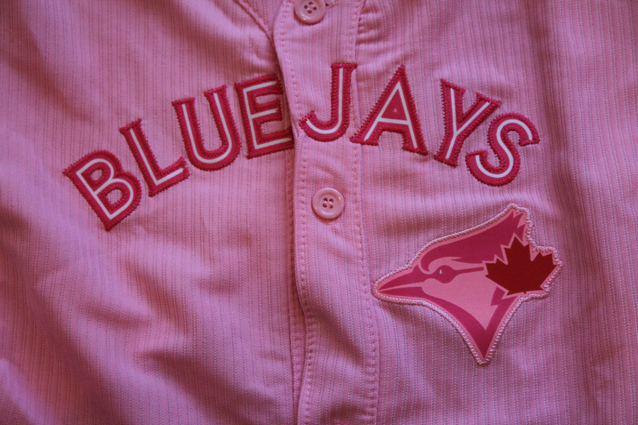 MLB Toronto Blue Jays Youth Girls Majestic Jersey - Pink