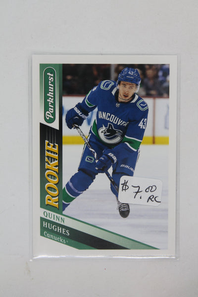 Quinn Hughes 2019-20 Upper Deck Parkhurst Rookies Rookie Card